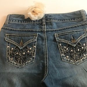 Nine West Jeans sz 8/28 Avg Boot Cut Flap Pocket